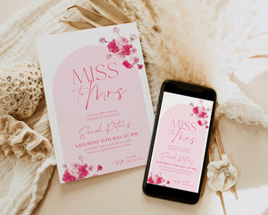 Miss To Mrs - Pink Arch
