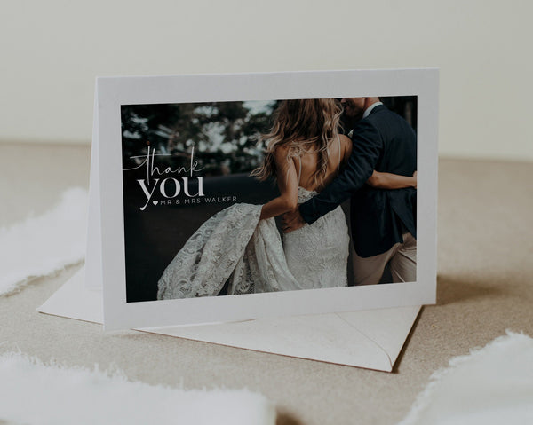 Thank You Cards, Wedding Thank You Card, Instant Fully Editable Thank You Card, Thank you Cards Printable, Thank You Card Template,Charlotte