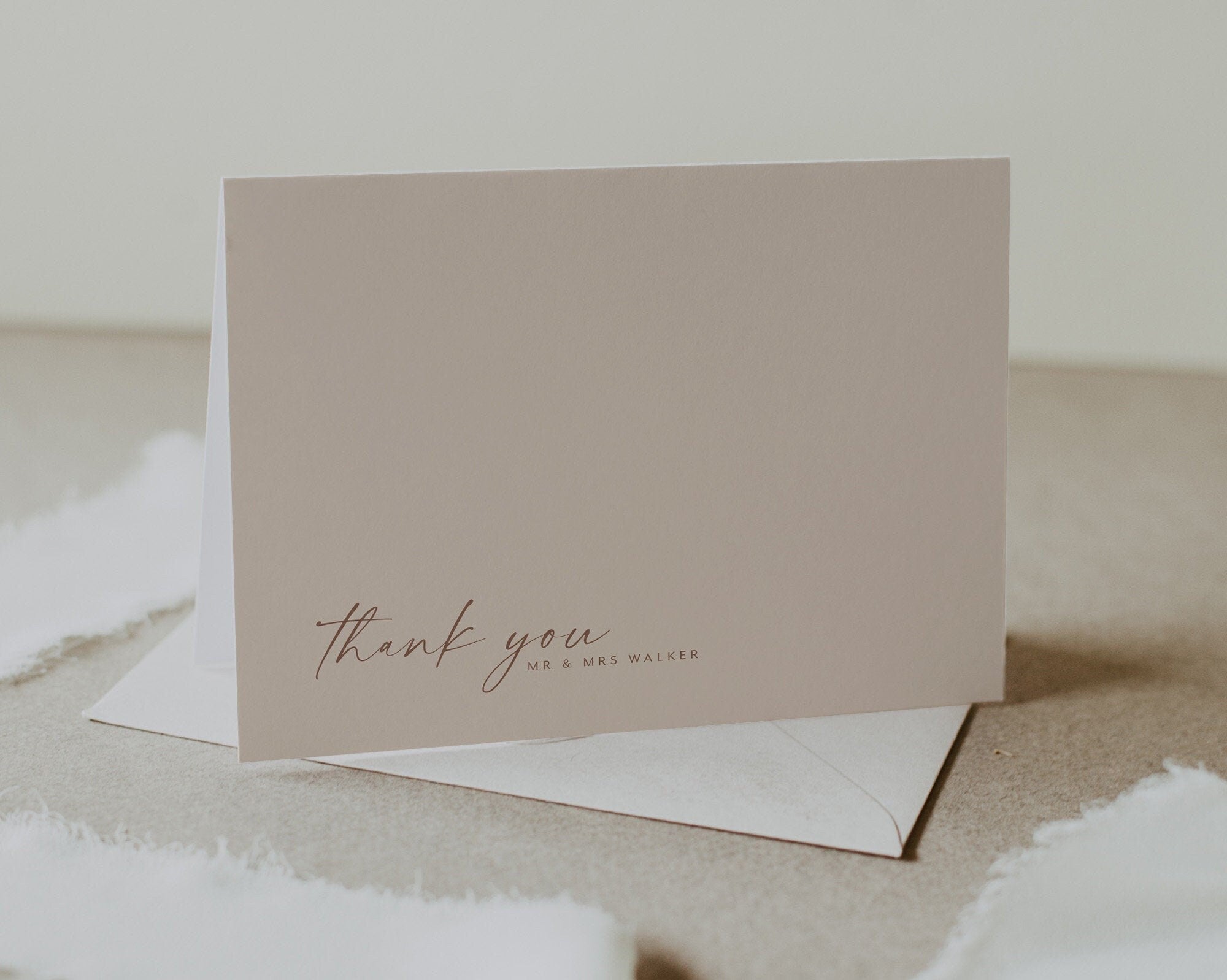 Thank You Card Template, Printable Thank You Card, Instant Download Thank You Cards, Minimalist Thank You Card, Modern Wedding, Annalyse