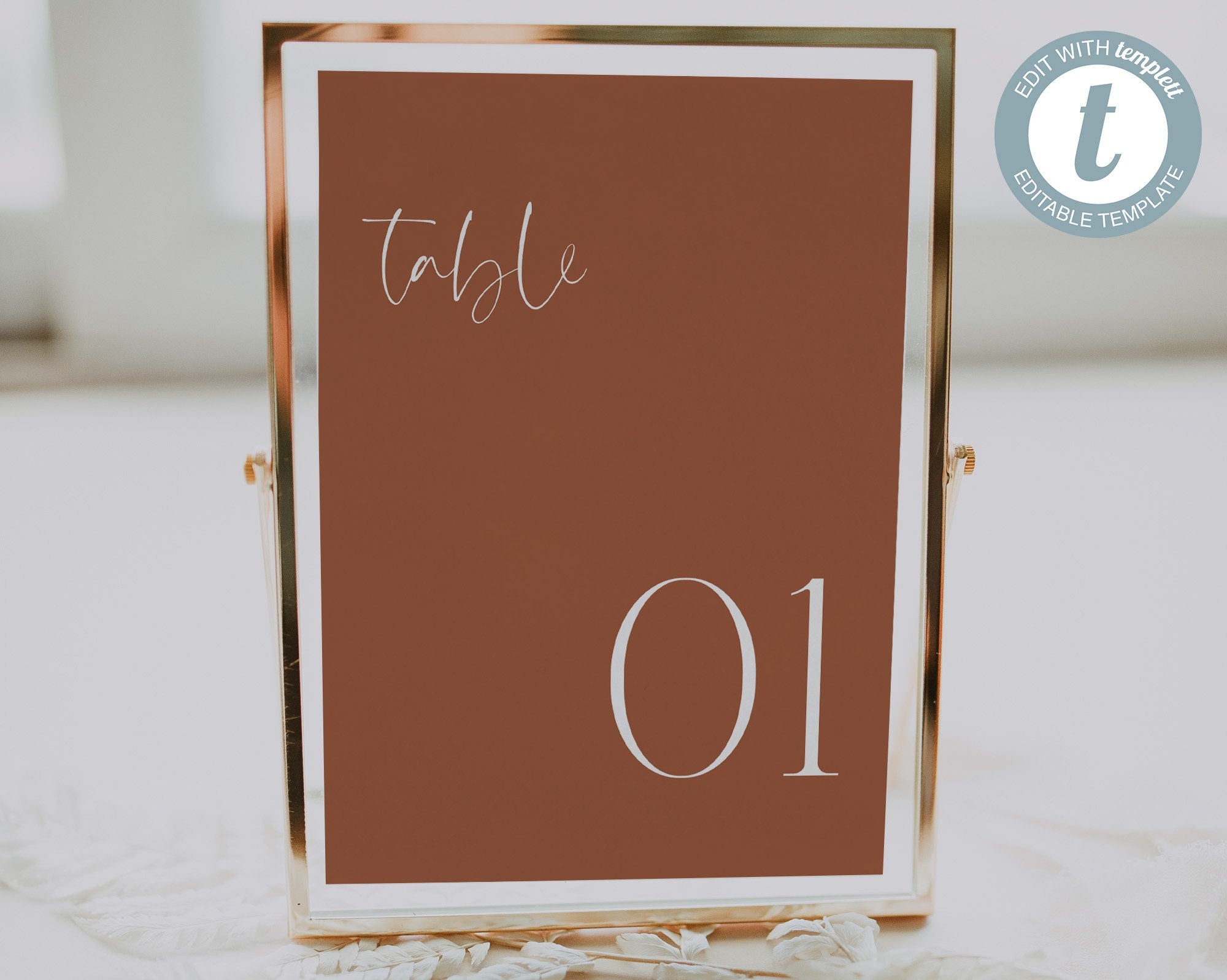 Modern Wedding Table Numbers, Wedding Table Numbers Template,  Minimal Table Numbers, Printable Reception Table Numbers, 5x7, 4x6, Stella