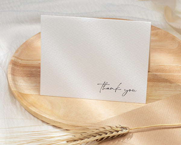 Thank You Card Template, Printable Thank You Card, Instant Download Thank You Cards, Modern Wedding Thank You, Minimalist Wedding, Sally