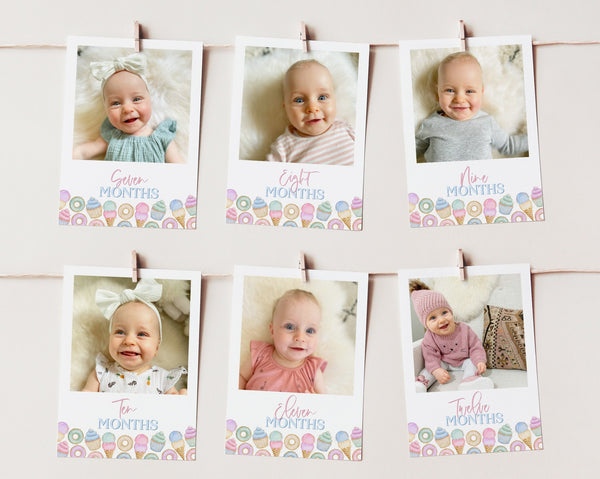 Sweet One First Year Photo Banner, 1st Birthday Milestone Photos, Baby's First Year Month Photos, Monthly Photo Banner, 1st Birthday Decor