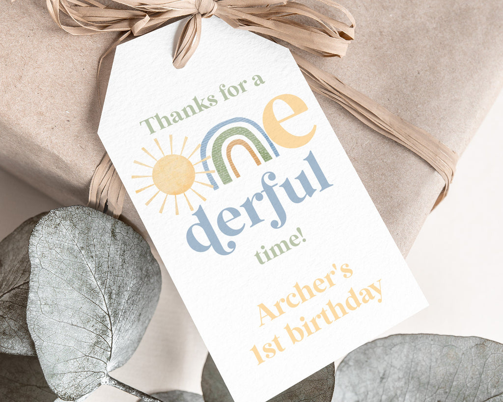 mr-onederful-rainbow-favor-tags-rainbow-1st-birthday-thank-you-tags-paperminx for Free Printable Rainbow Thank You Tags Mr Onederful Rainbow Favor Tags, Rainbow 1st Birthday Thank You Tags, – PaperMinx for Free Printable Rainbow Thank You Tags