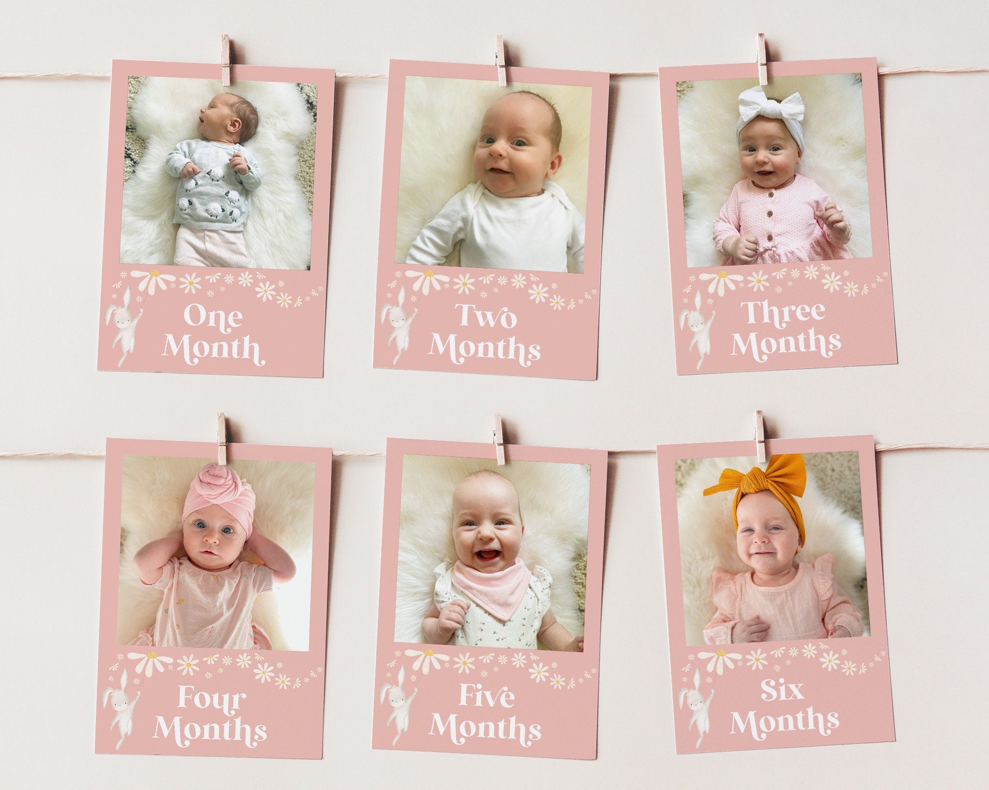 Some Bunny 12 Month Photo Banner, 1st Birthday Milestone Photos, Baby's First Year Monthly Photo Banner, 1st Birthday Decor, One Year Banner
